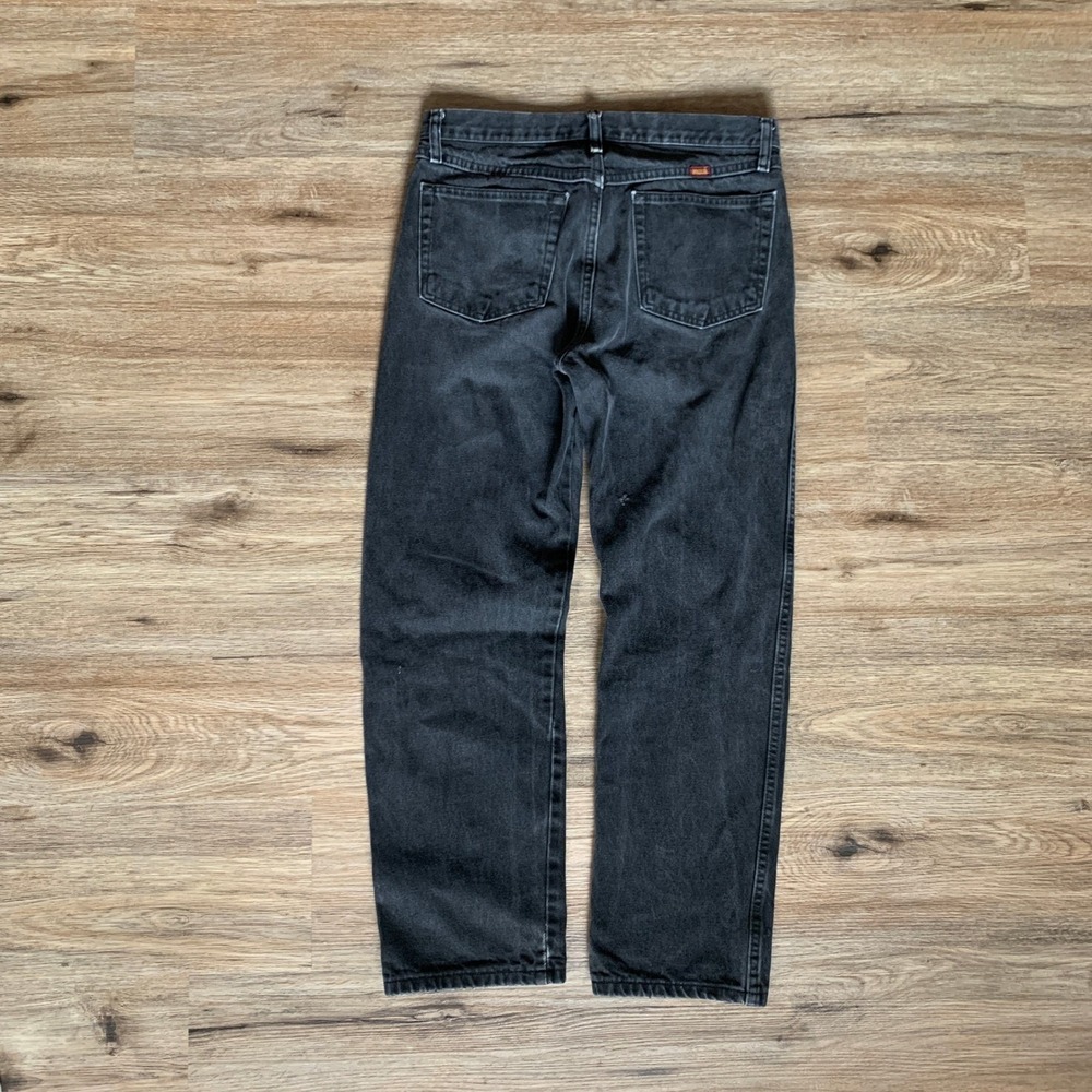 Vintage Rustler Straight Leg Jeans in Faded Black - Size‎ 33x30 Mens